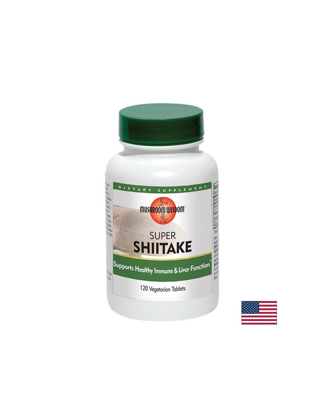 Супер Шийтаке – имунно, сърдечно и чернодробно здраве, 1200 mg, 120 таблетки  Mushroom Wisdom - Nutra Best Bulgaria