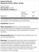 Magnesium Citrate 300 mg - 90 Таблетки - Nutra Best