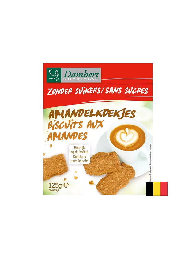 Бадемови бисквити (без захар), 125 g  Damhert - Nutra Best Bulgaria