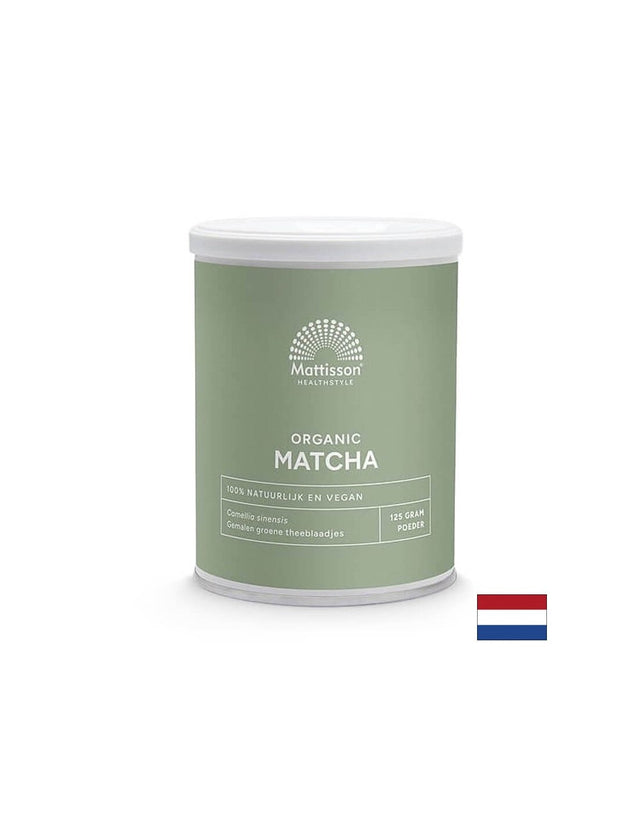 Матча на прах Био, 125 g  Mattisson Healthstyle - Nutra Best Bulgaria