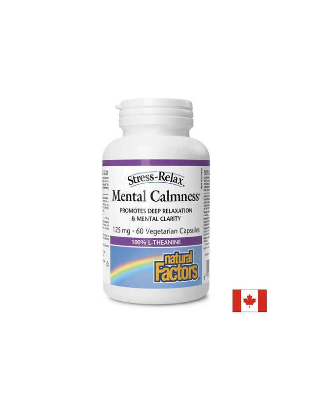 Л-Теанин,125 mg  - В подкрепа на нервната система, 60 капсули Natural Factors  Natural Factors - Nutra Best Bulgaria