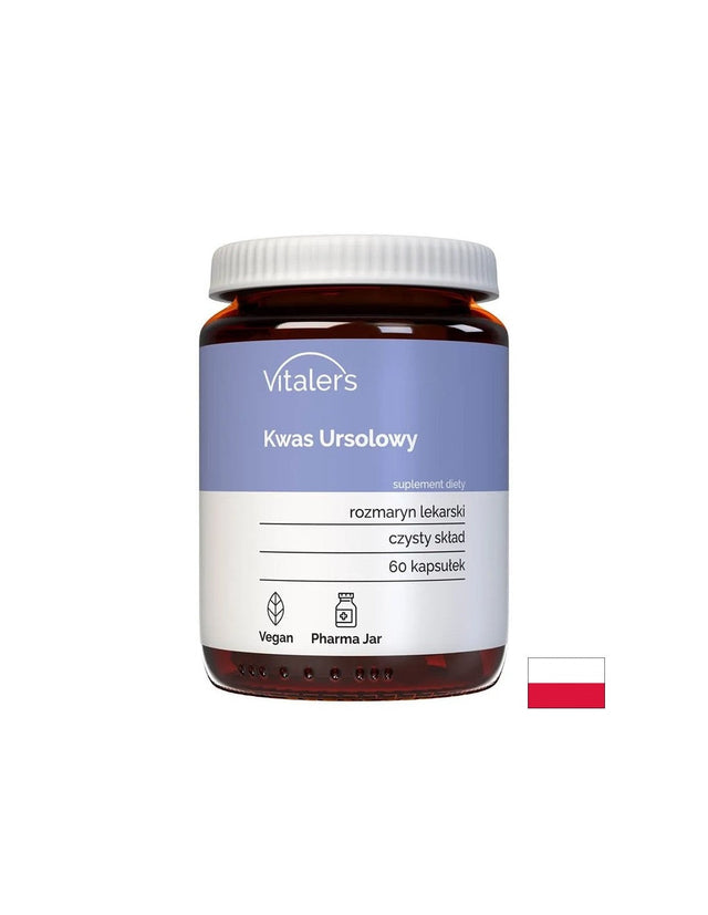 Урсолова киселина от розмарин – Възстановяване и тонус, 125 mg, 60 капсули  Vitaler's - Nutra Best Bulgaria