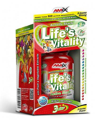 Life's Vitality Active Stack 60 Tabs.  AMIX - Nutra Best Bulgaria
