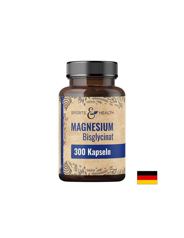 Магнезий (бисглицинат) 133 mg – Мускули, сърце и нервна система, 300 капсули  Sports & Health Solutions - Nutra Best Bulgaria