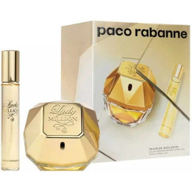 Paco Rabanne Lady Million Eau De Perfume Spray 80ml Set 2 Pieces - Nutra Best Bulgaria