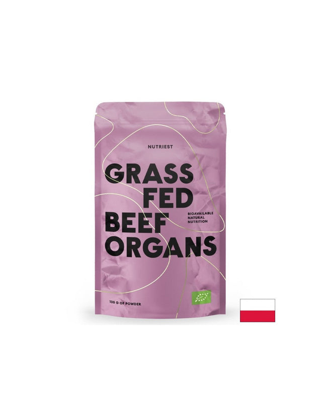 Нервна и имунна система - Говежди органи (черен дроб, бъбрек, сърце), 135 g прах  Nutriest - Nutra Best Bulgaria