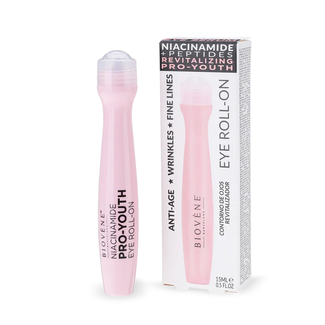 Ниацинамид ролер за околоочието с пептиди за намаляване на бръчки 15 мл  Biovène Barcelona - Nutra Best Bulgaria