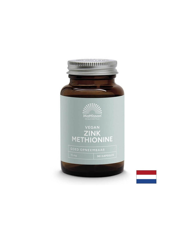 Имунитет Цинк (метионин) 15 mg, 90 капсули  Mattisson Healthstyle - Nutra Best Bulgaria