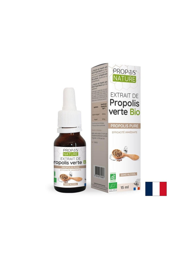 Имунитет - Екстракт от зелен прополис, 15 ml капки (без алкохол)  Propos Nature - Nutra Best Bulgaria