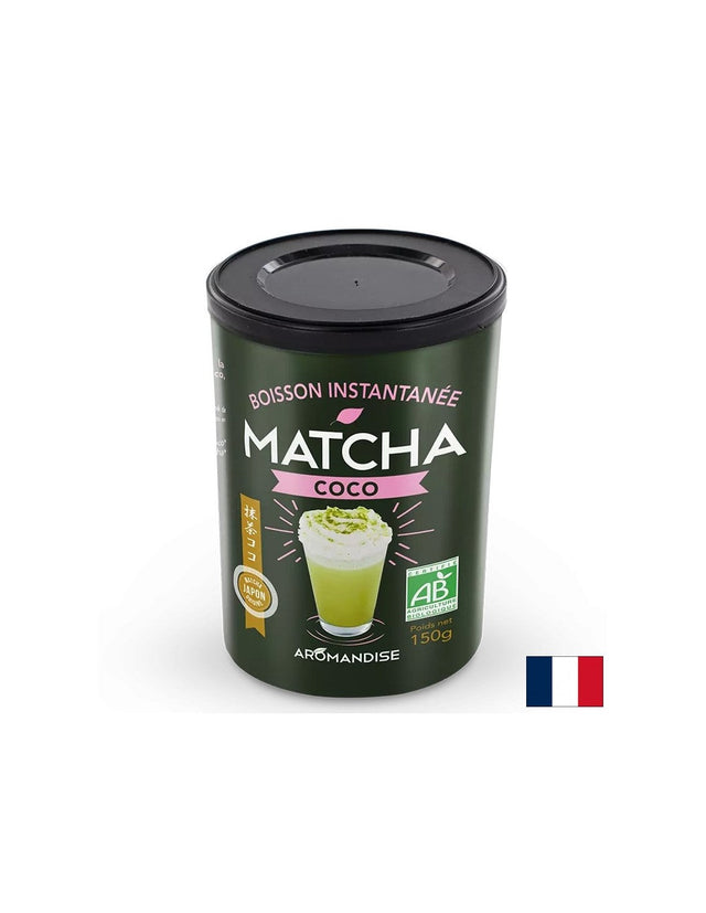 Матча и кокосово мляко - тонизираща напитка, 150 g, прах  Aromandise - Nutra Best Bulgaria