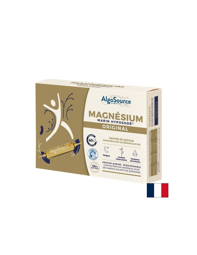 Морски магнезий – При умора, напрежение и мускулни крампи, 150 mg, 20 ампули  AlgoSource - Nutra Best Bulgaria