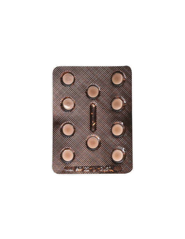 Янтарна киселина 150 mg + Витамин C 60 mg Клетъчна енергия и антиоксидантна защита 10 таблетки  ЧП Голден Фарм - Nutra Best Bulgaria