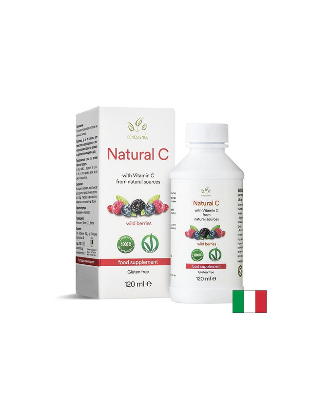 Ацерола 160 mg + Шипка 114.4 mg – Натурален витамин C за имунитет, 120 ml  Benessence - Nutra Best Bulgaria