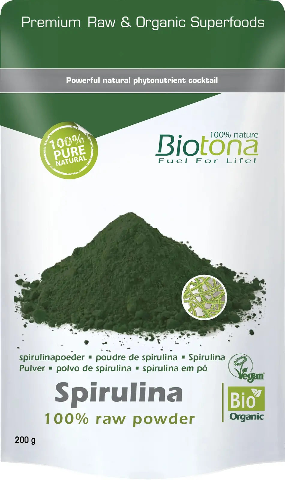 Biotona био спирулина 200 г - Nutra Best