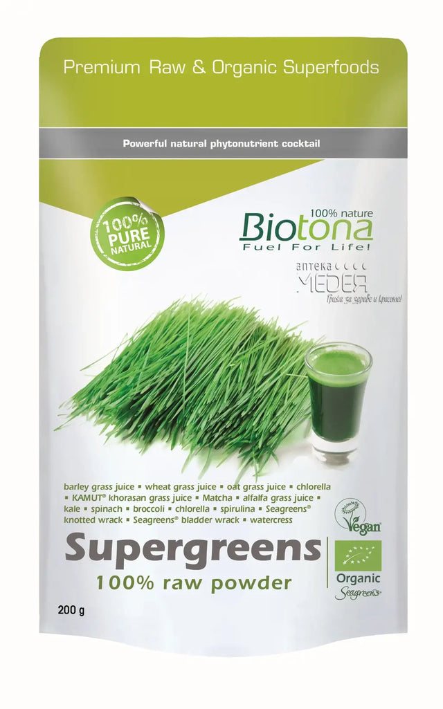 Biotona био супер грийнс 200 г - Nutra Best Bulgaria