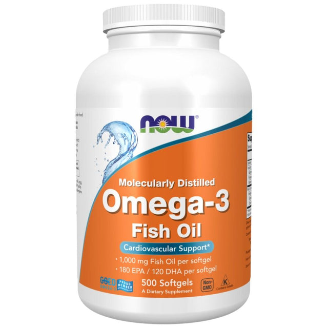 Omega 3 1000 mg / Molecularly Distilled - 500 Гел капсули - Nutra Best Bulgaria