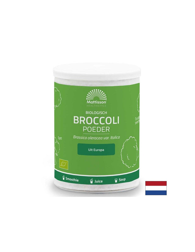 Хормонален баланс и грижа за черния дроб Броколи БИО 175 g прах  Mattisson Healthstyle - Nutra Best Bulgaria