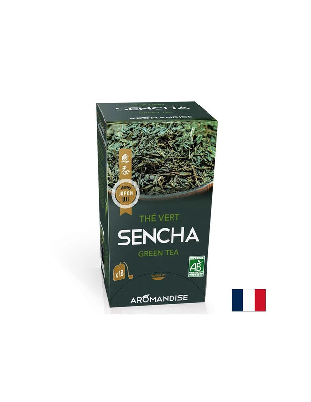 Зелен чай Сенча, 18 филтърни пакетчета  Aromandise - Nutra Best Bulgaria
