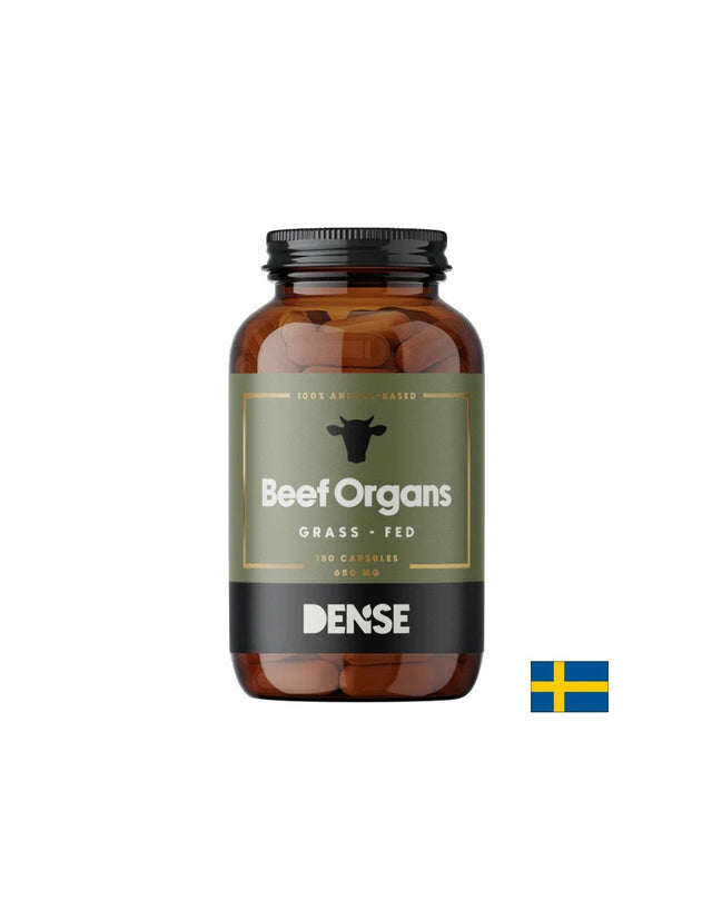Анемия - Микс от Говежди черен дроб, бъбрек и сърце, 180 капсули  Dense - Nutra Best Bulgaria