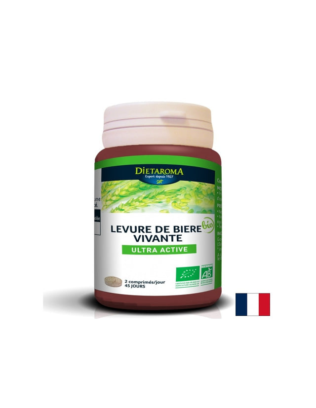 Коса, кожа и нокти - Бирена мая (активни дрожди), 180 таблетки  Dietaroma - Nutra Best Bulgaria