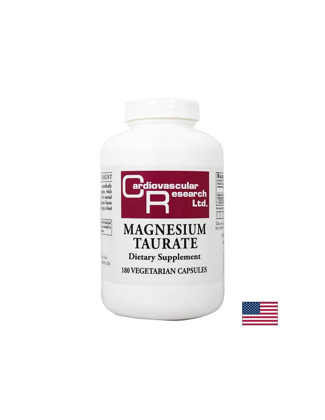Магнезий (Таурат) - Нервна система, сърдечносъдова функция, мускулно здраве, 180 капсули  Ecological Formulas - Nutra Best Bulgaria