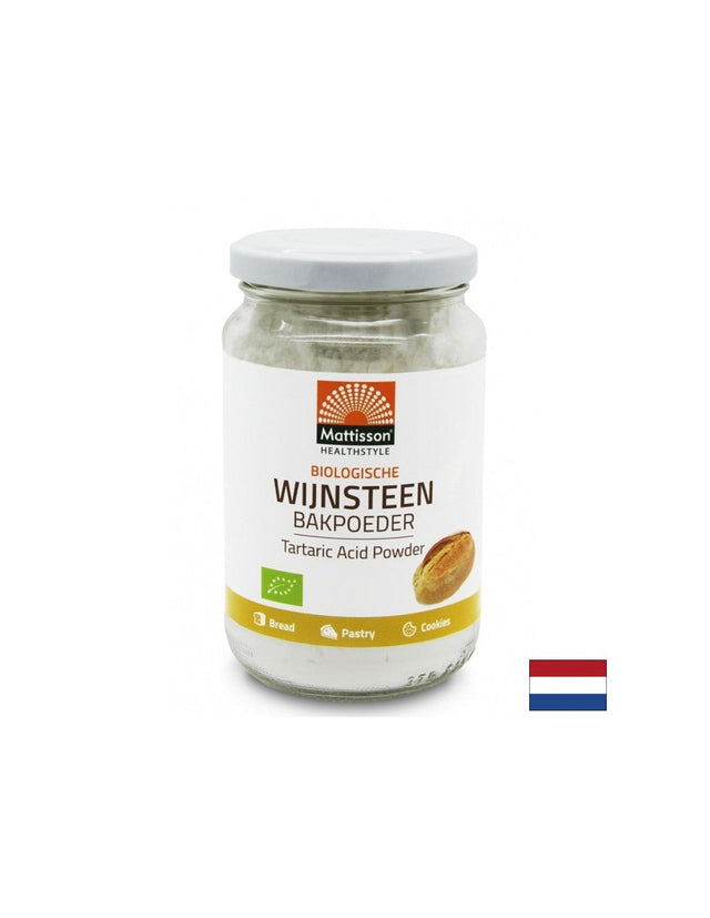 Кремотартар (калиев битартарат) БИО, 180 g прах  Mattisson Healthstyle - Nutra Best Bulgaria