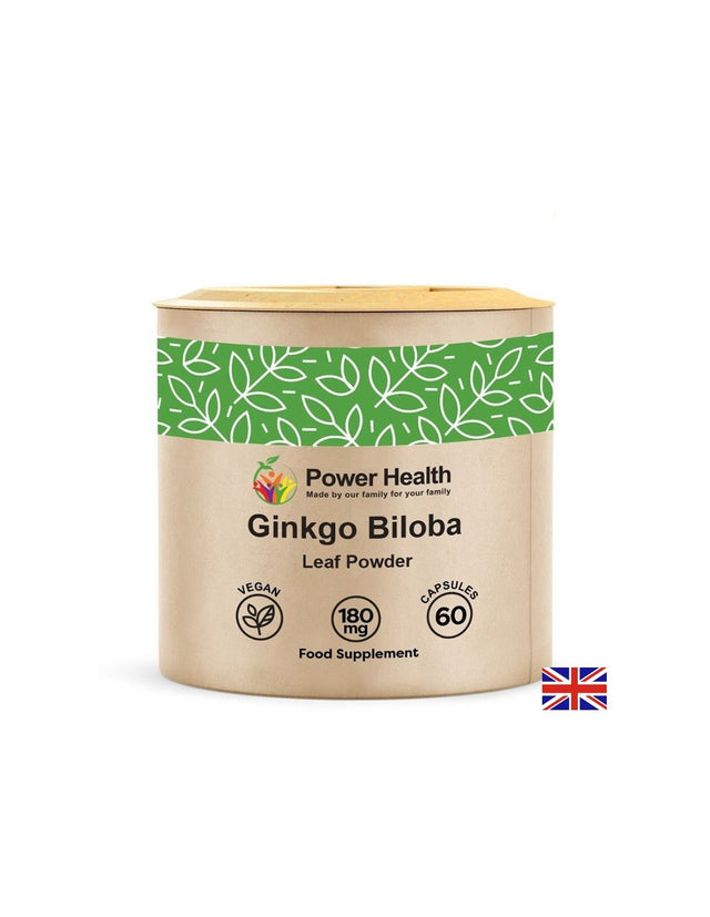 Памет и концентрация - Гинко Билоба, 180 mg х 60 капсули  Power Health - Nutra Best Bulgaria