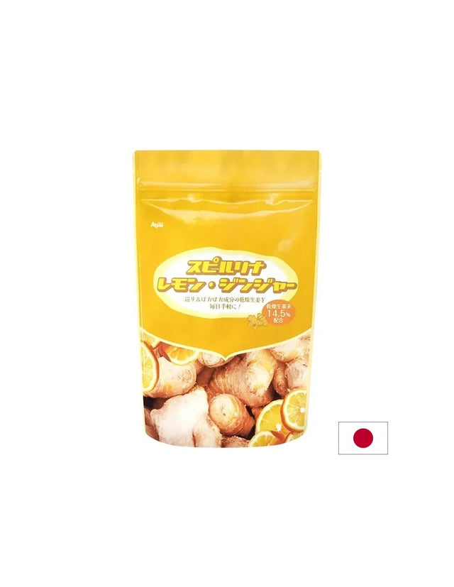 Спирулина + Джинджифил и лимон – Имунитет и храносмилане, 1800 таблетки  Japan Algae - Nutra Best Bulgaria