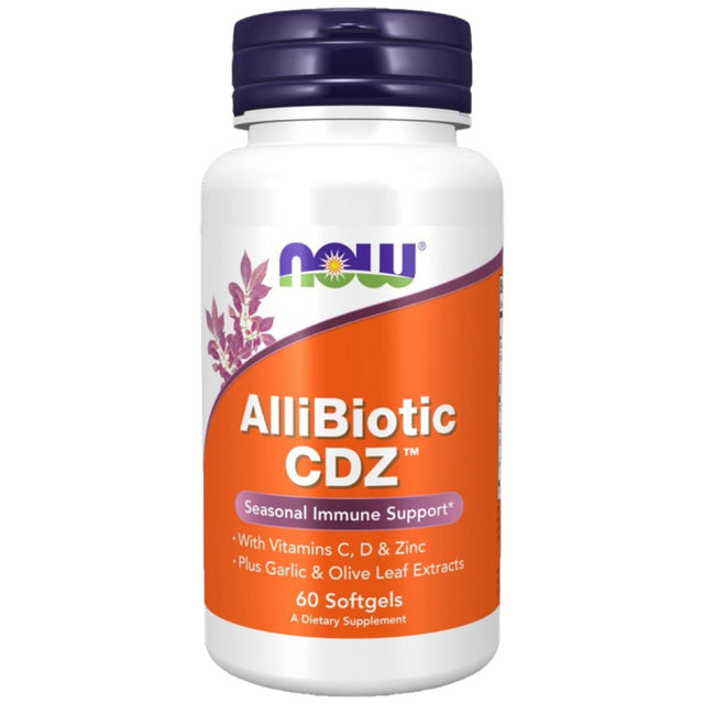 AlliBiotic CDZ™ | Seasonal Immune Support - 60 Гел капсули  NOW Foods - Nutra Best Bulgaria