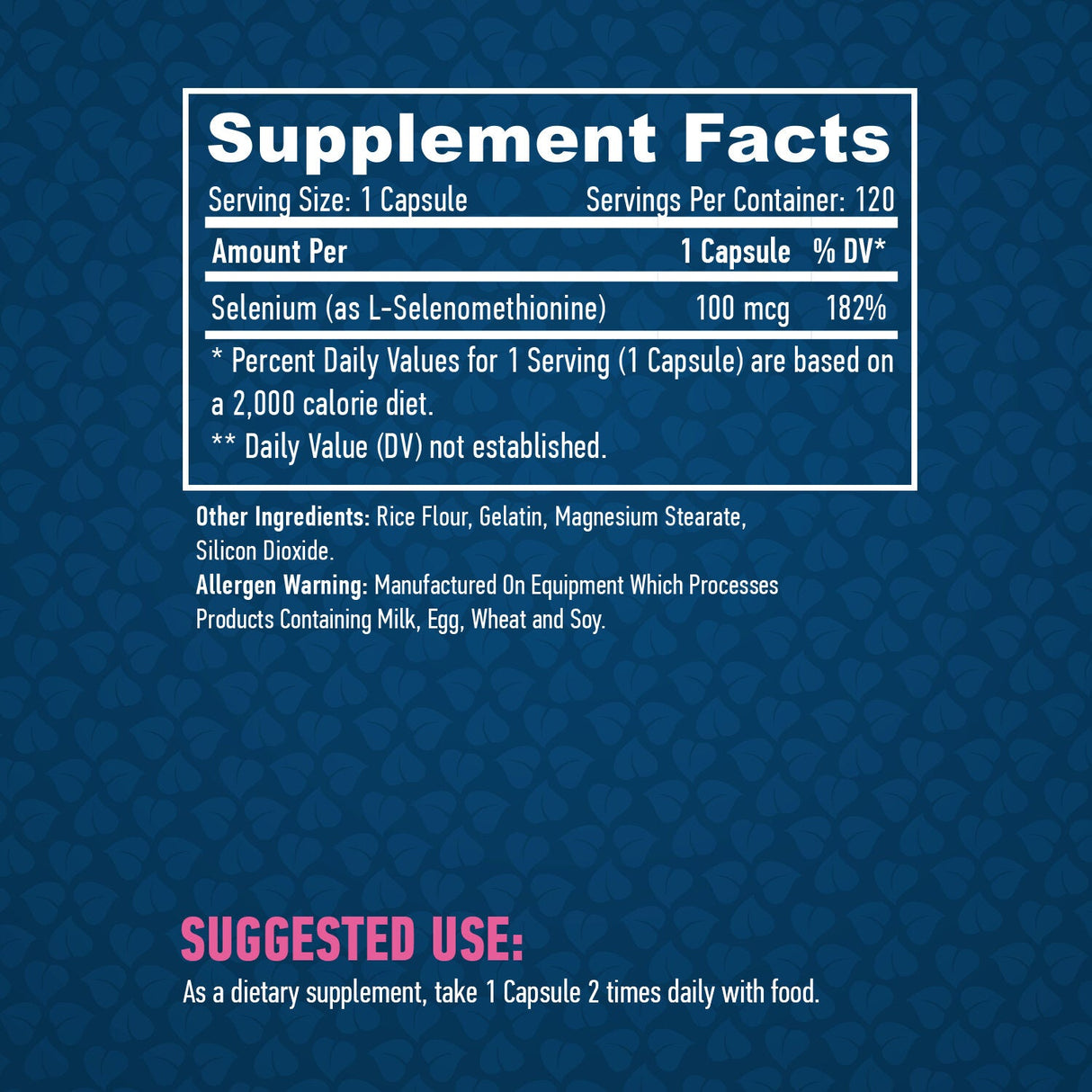 Selenium /Chelated - yeast free/ 100mcg. /  120 caps. - Nutra Best