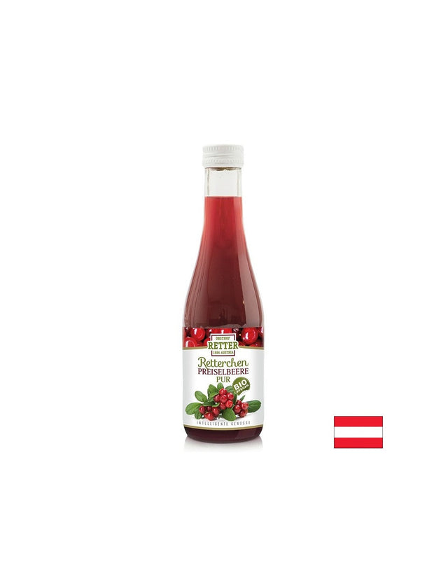 Сок от червена боровинка – За уринарен комфорт и имунитет, 190 ml  Obsthof Retter - Nutra Best Bulgaria