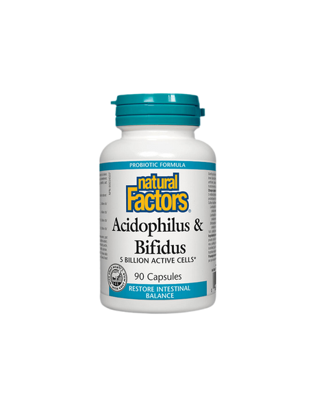 Acidophilus & Bifidus | 5 Billion Active Cells - 90 капсули - Nutra Best