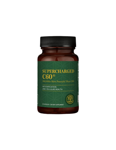 Supercharged C60® - Микроактивиран активен въглен, 30 капсули Global Healing - Nutra Best