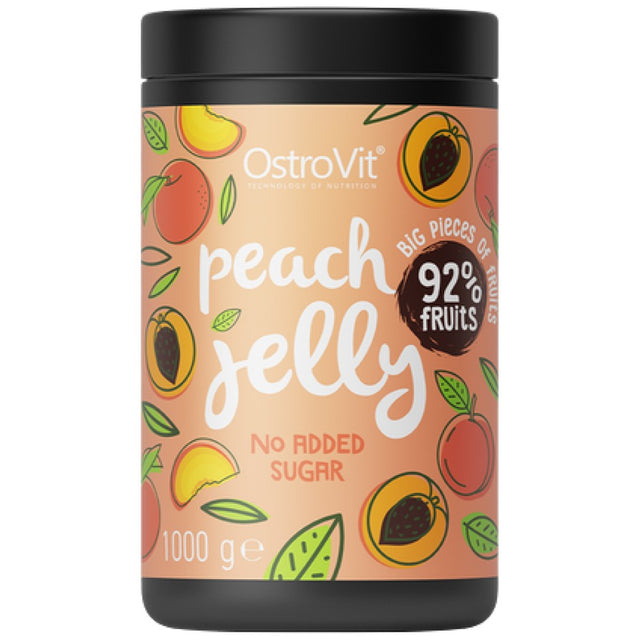 Peach Jelly | 92% Real Fruits ~ No Added Sugar 1000 грама  OstroVit - Nutra Best Bulgaria
