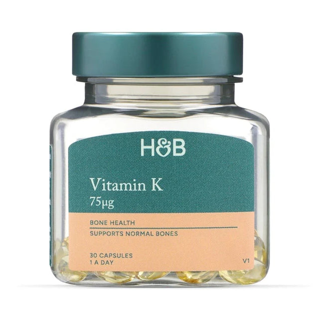 Витамин К2 (Vitamin K2) (MK7) 50мкг 30 капсули, H&B  Holland & Barrett - Nutra Best Bulgaria