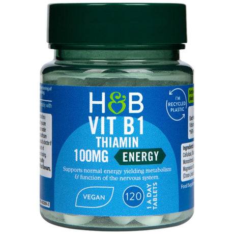 Vitamin B1 | Thiamine 100 mg - 120 Таблетки - Nutra Best