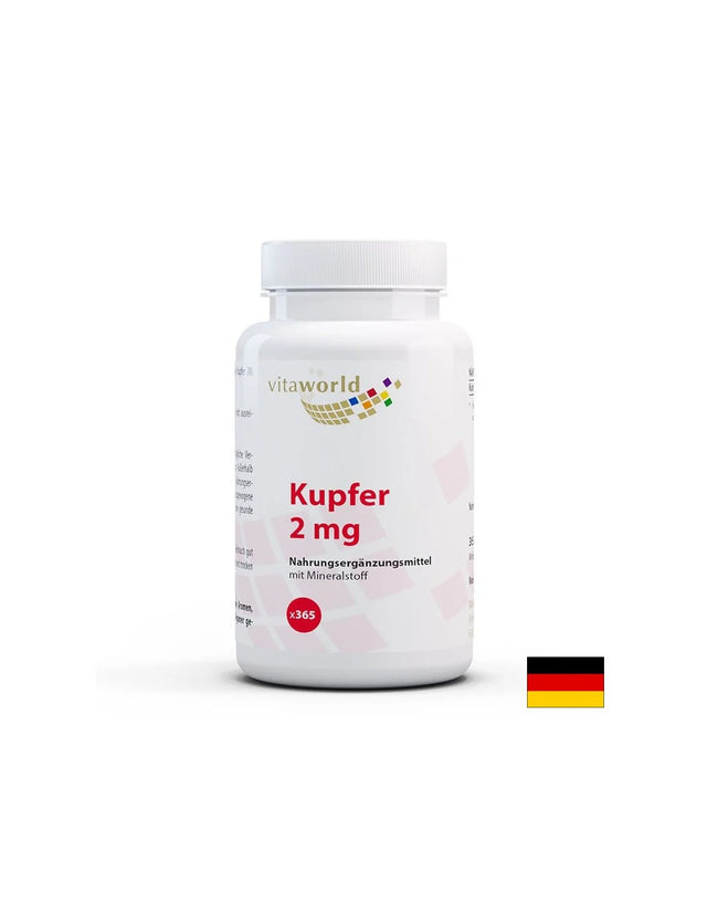 Антиоксидант - Мед (меден глюконат), 2 mg x 365 таблетки - Nutra Best