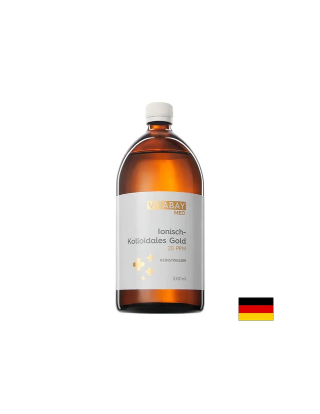 Антиейджинг - Колоидно злато 20 РРМ (силно концентрирано), 1000 ml - Nutra Best