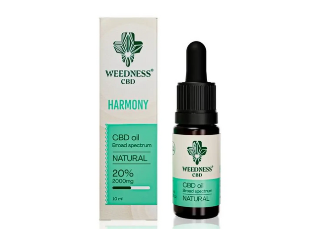 Хармония СБД масло 20% Широк спектър | Натурално (10ml)  Weedness - Nutra Best Bulgaria