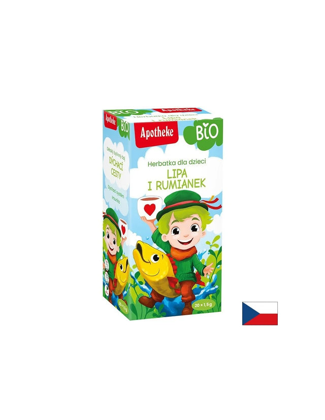 Билков чай за деца При настинка (липа, бъз, лайка), 20 филтърни пакетчета  Apotheke - Nutra Best Bulgaria