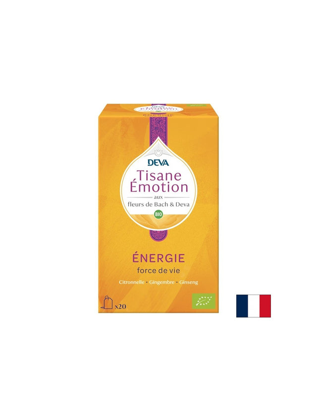 Билков чай „Енергия“ (с флорални еликсири по метода на д-р Бах), 20 филтърни пакетчета  DEVA - Nutra Best Bulgaria