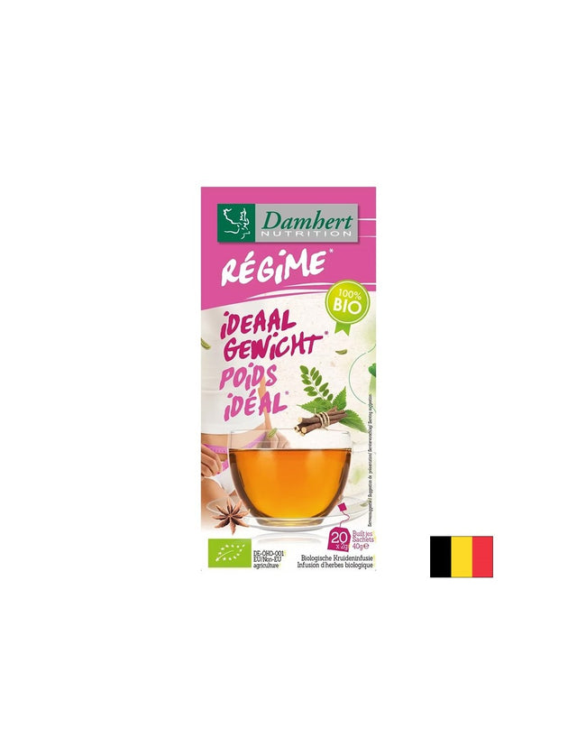 Чай за балансирано тегло БИО, 20 филтърни пакетчета  Damhert - Nutra Best Bulgaria