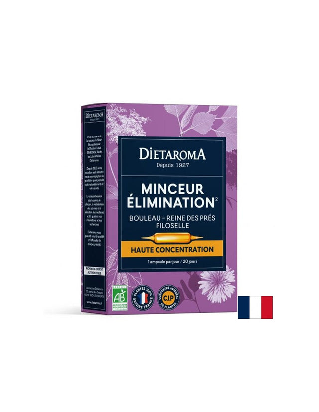 Билкова формула за отслабване (с бреза, блатен тъжник и миши уши), 20 ампули за пиене  Dietaroma - Nutra Best Bulgaria