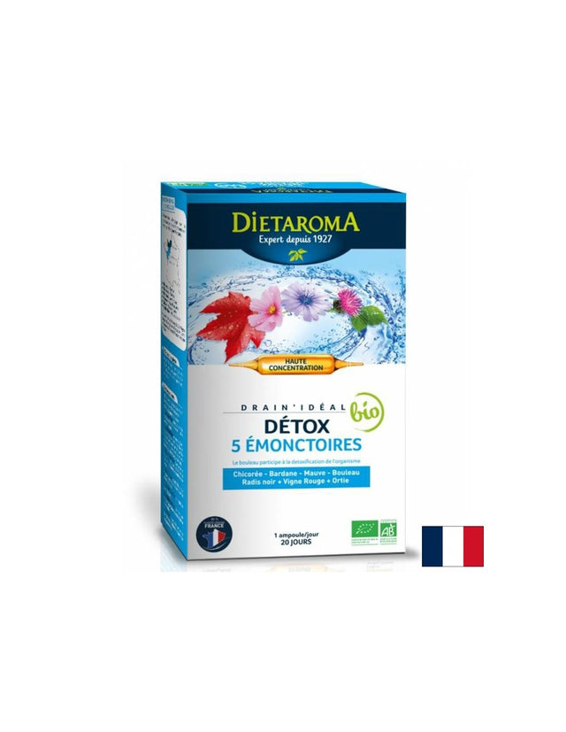 Детокс (билкова формула), 20 ампули за пиене  Dietaroma - Nutra Best Bulgaria