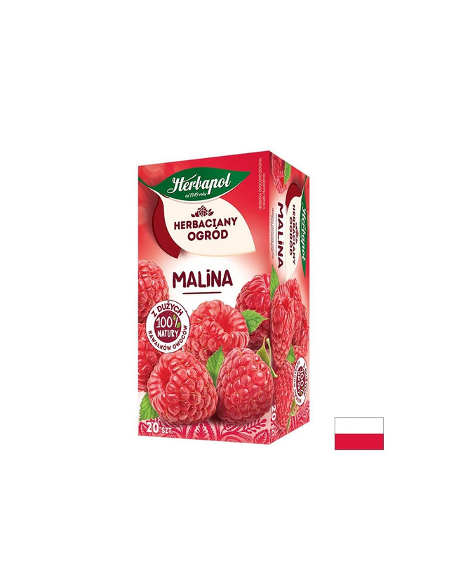 Чай от Малина, 20 филтърни пакетчета  Herbapol - Nutra Best Bulgaria