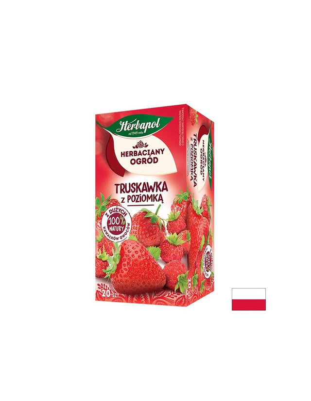 Чай Градинска и Дива Ягода, 20 филтърни пакетчета  Herbapol - Nutra Best Bulgaria
