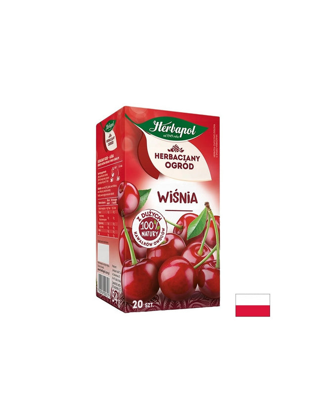 Чай от Вишна, 20 филтърни пакетчета  Herbapol - Nutra Best Bulgaria