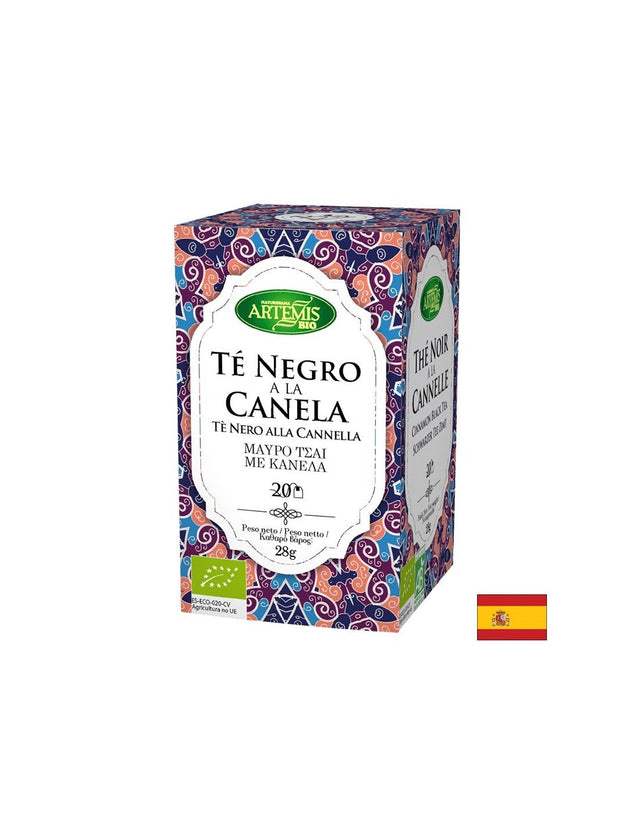Черен чай с канела, БИО, 20 филтърни пакетчета  Herbes del Molí - Nutra Best Bulgaria