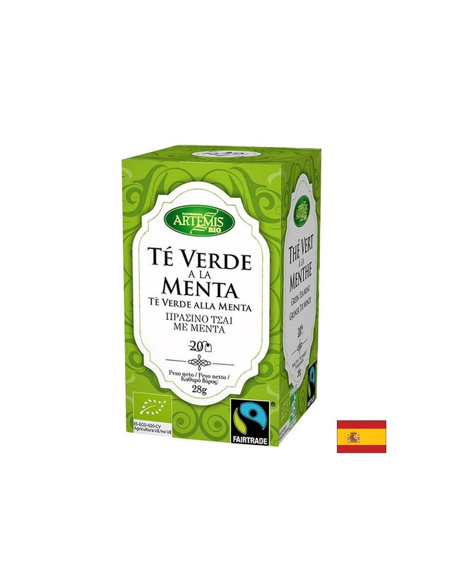 Зелен чай с мента, БИО, 20 филтърни пакетчета  Herbes del Molí - Nutra Best Bulgaria