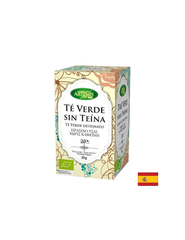 Зелен чай без кофеин Био, 20 филтърни пакетчета  Herbes del Molí - Nutra Best Bulgaria